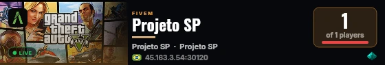 Projeto SP live status badge