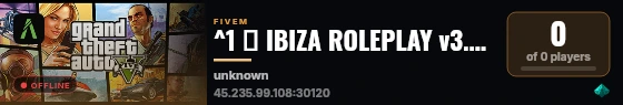 ^1 🎃 IBIZA ROLEPLAY v3.2 🎃 | ^5Sistemas & Experiencia ÚNICA ⚙️ ^8#BuenaGente 💖 live status badge