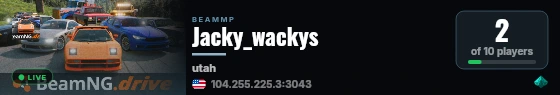 Jacky_wackys live status badge