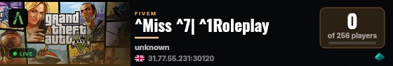 ^Miss ^7| ^1Roleplay live status badge