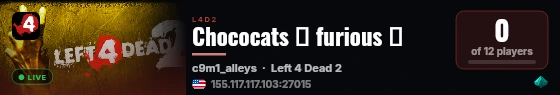 Chococats ϟ furious ϟ live status badge