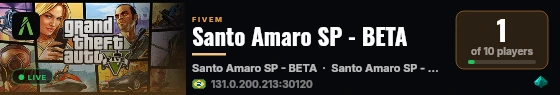 Santo Amaro SP - BETA live status badge