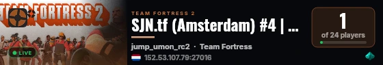 SJN.tf (Amsterdam) #4 | Dev 64 bit | Jump live status badge
