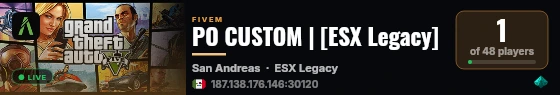 PO CUSTOM | [ESX Legacy] live status badge