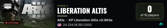 LIBERATION ALTIS live status badge