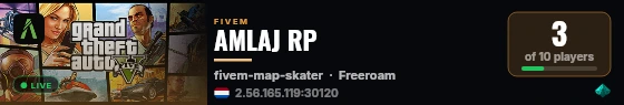 AMLAJ RP live status badge