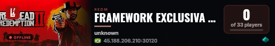FRAMEWORK EXCLUSIVA REDM - EVOLUTIONCORE - ACESSE: https://discord.evolutionfivem.com live status badge
