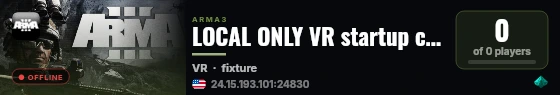 LOCAL ONLY VR startup comparison live status badge
