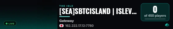 [SEA]SBTCISLAND | ISLEVOIP | live status badge