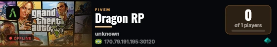 Dragon RP live status badge