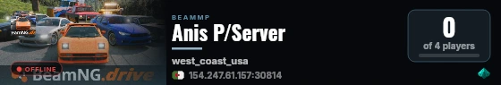 Anis P/Server live status badge