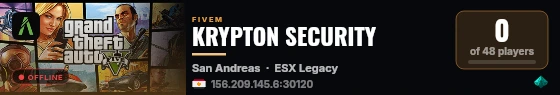 KRYPTON SECURITY live status badge