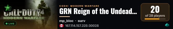 GRN Reign of the Undead Revolution live status badge