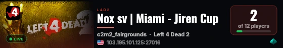 Nox sv | Miami - Jiren Cup live status badge