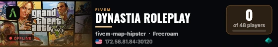 DYNASTIA ROLEPLAY live status badge