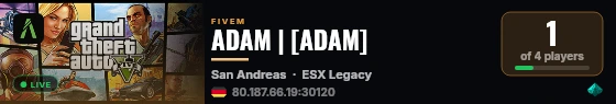 ADAM | [ADAM] live status badge