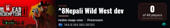 ^8Nepali Wild West dev live status badge