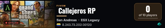  Callejeros RP live status badge