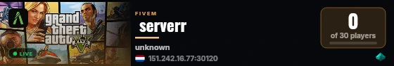 serverr live status badge