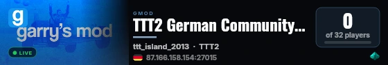 TTT2 German Community https://discord.gg/ajvZyTCWHm live status badge