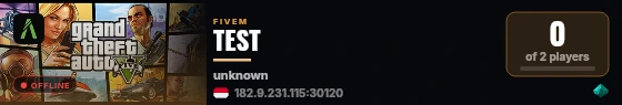 TEST live status badge