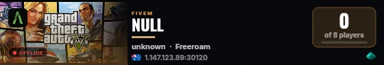 NULL live status badge