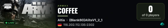 COFFEE live status badge
