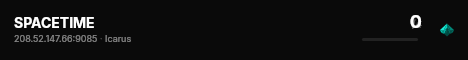 SPACETIME live status badge
