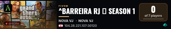 ^BARREIRA RJ ≫ SEASON 1 live status badge