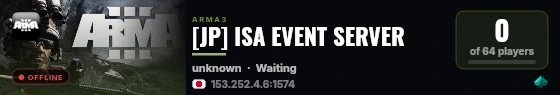 [JP] ISA EVENT SERVER live status badge
