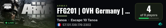 FFG201 | OVH Germany | Vanilla | Vote Missions live status badge