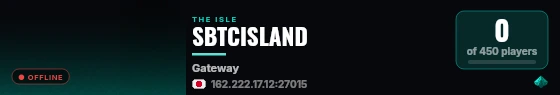 SBTCISLAND live status badge