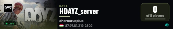 HDAYZ_server live status badge