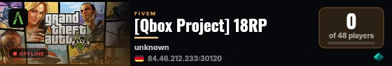 [Qbox Project] 18RP live status badge