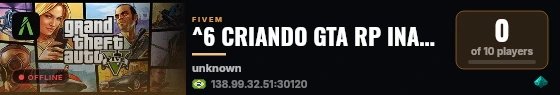 [QBCore Framework] Carioca Life RP live status badge