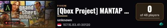 [Qbox Project] MANTAP KITA RP live status badge