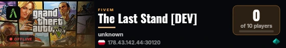 The Last Stand [DEV] live status badge