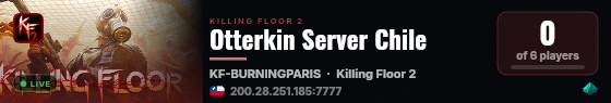 Otterkin Server Chile live status badge