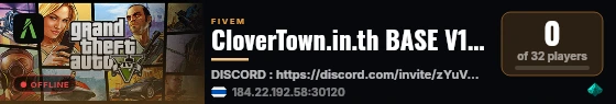 CloverTown.in.th BASE V1.13.4 live status badge