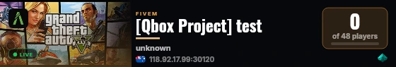 [Qbox Project] test live status badge