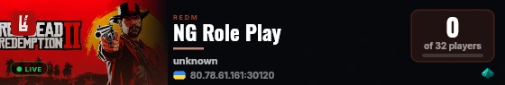 NG Role Play live status badge