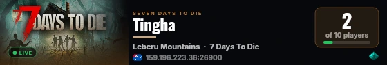 Tingha live status badge