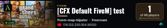 [FiveM Basic Server] test live status badge