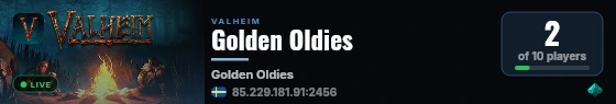 Golden Oldies live status badge