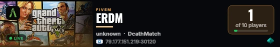 ERDM live status badge