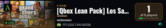 [Qbox Lean Pack] Los Santos RP live status badge