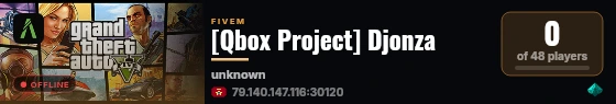 [Qbox Project] Djonza live status badge