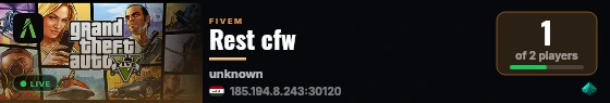 Rest cfw live status badge