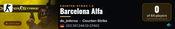 Barcelona Alfa live status badge