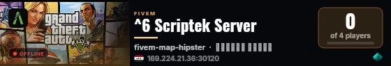 ^6 Scriptek Server live status badge
